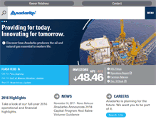 Tablet Screenshot of anadarko.com